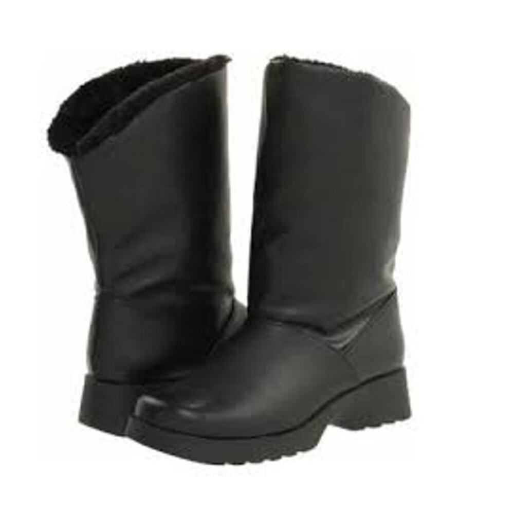 TUNDRA Women's Avery Short Snow Boots Size 6M Black Waterproof Faux Fur NIB